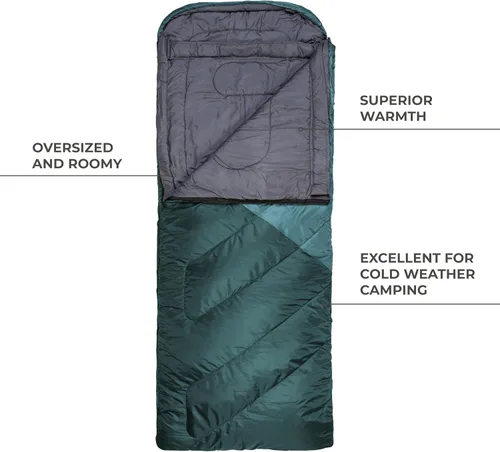 Miniatura 7 de Teton Celsius XXL Sleeping Bag, Cold Weather Sleeping Bags for Adults and Kids, Camping Made Easy and Warm. Compression Sack Included, 35F, 25F, 0F