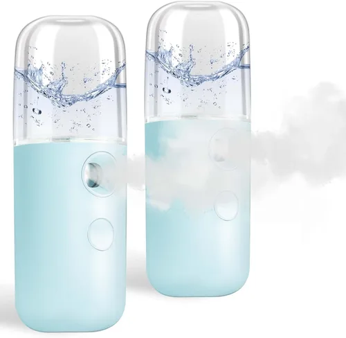 Miniatura 13 de GIVERARE Nano Vaporizador Facial, Mini Vaporizador de Mano, Vaporizador Recargable por USB, Tanque de Agua Visual de 30ml, Hidratante y Humectante