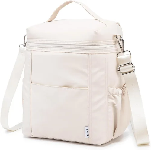 Miniatura 23 de NOL Natural Organic Lifestyle - Loncheras aisladas para mujer, bolsa enfriadora, ligera, de nailon, impermeable, para el trabajo