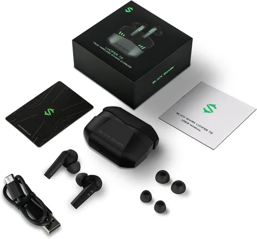 Miniatura 8 de Black Shark Auriculares inalámbricos con latencia ultra baja de 35 ms, auriculares Bluetooth para juegos con sonido premium, Bluetooth 5.2