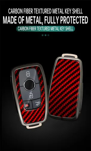 Miniatura 3 de ontto Funda para llavero para Mercedes Benz Clase E, Clase G, Clase S, W213 2017 en adelante, cubierta de llave de coche, carcasa de metal