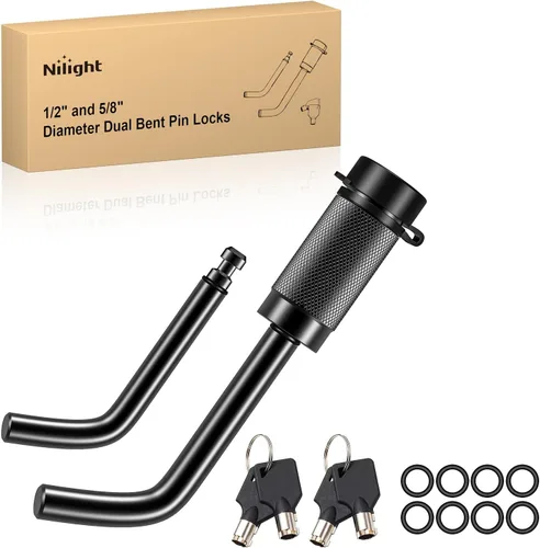 Miniatura 37 de Nilight Receptor de enganche de grillete de 2 pulgadas, 45000 libras, resistencia a la rotura, grillete de anillo en D de 3/4 pulgadas con pasador