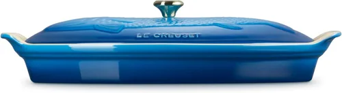 Miniatura 4 de Le Creuset - Cacerola de cerámica Heritage para pescado, 1.7 cuartos de galón, Marsella Marseille