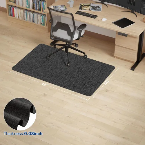 Miniatura 6 de Tapete para silla de oficina para suelo de madera dura y azulejos, tapete antideslizante para silla de escritorio, protector de suelo fácil