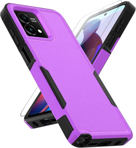 Miniatura 11 de Funda para Moto G Stylus 5G 2023: funda protectora de doble capa resistente para teléfono celular, a prueba de golpes, con protector de pantalla