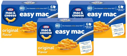 Miniatura 12 de Kraft - Cena de macarrones y queso de sabor original, práctica para microondas (paquetes de 18 unidades)