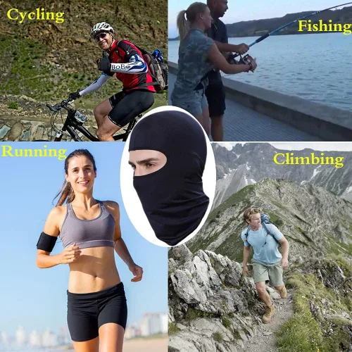 Miniatura 6 de 6 Pieces Balaclava Face Mask for Men & Women Neck Gaiter Sun UV Protection Full Face Cover Bandana Hood for Outdoor Sports