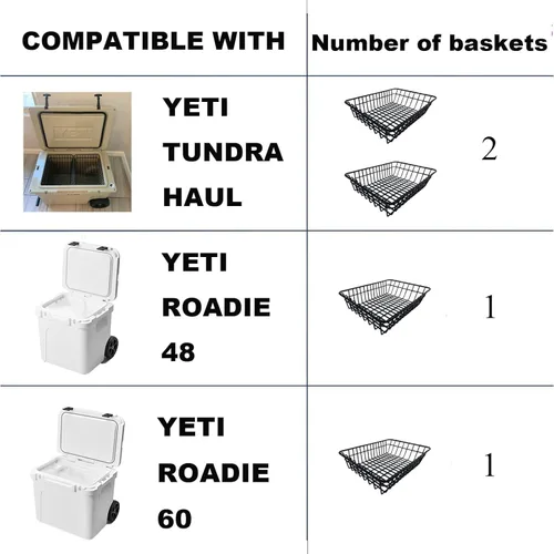 Miniatura 6 de 2 Pack Cooler Basket for Yeti Tundra Haul,Stays Food Chilled and Dry, Compatible with Other Cooler Accessories Cooler Locks, Dividers, Ice etc