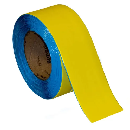 Miniatura 7 de SmartSign Cinta de marcado de suelo amarilla de 4 pulgadas x 100 pies, cinta de vinilo de 32 mil, cinta de seguridad de uso industrial