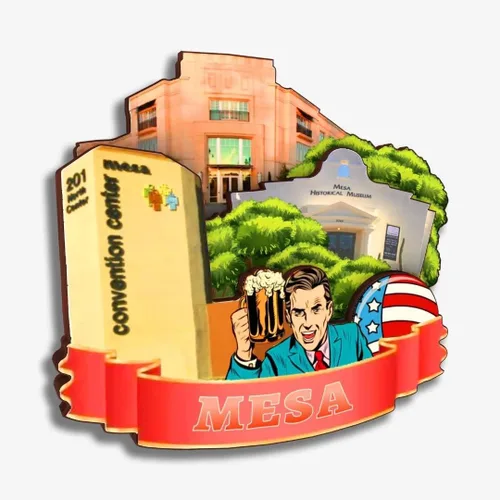 Miniatura 18 de Flagstaff - Imán de madera para nevera, colección de madera 3D, hecho a mano, recuerdos de ciudad de viaje, decoración del hogar, regalo -354