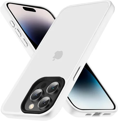 Miniatura 13 de Yriklso Funda para iPhone 11 Pro Max, protección contra caídas de grado militar, carcasa trasera dura translúcida - rosa esmerilado
