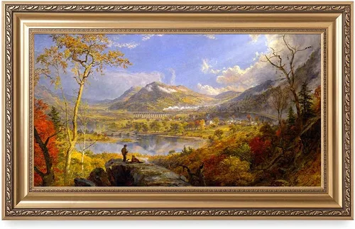 Miniatura 22 de DECORARTS - Impresiones de Giclee de Lirios de Agua de Claude Monet, Arte de Pared Enmarcado con Marco de Madera Maciza, Decoración de Jardín