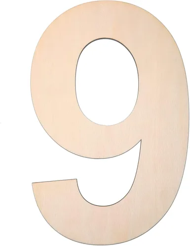 Miniatura 33 de Símbolo de madera de 12 pulgadas &, letra grande de madera sin terminar de 1/4 de pulgada de grosor para manualidades de bricolaje, decoración