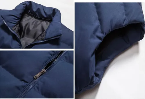 Miniatura 6 de Chalecos de abrigo para hombre, para invierno, cálido, para exteriores, acolchado, ligero, chaleco