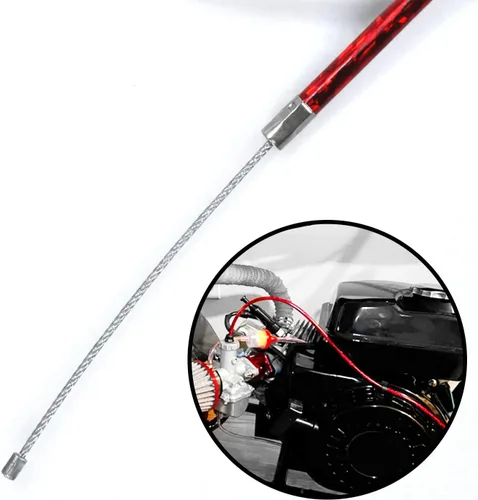 Miniatura 5 de HOLATO Cable de acelerador de 50'' para Predator 212cc 6.5hp Coleman CT100U CT200U BT200X Baja Warrior Doodlebug Db30 Mb165 Mb200 MOTOVOX MBX10 Rojo
