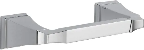 Delta Dryden 75150 - Portarrollos de papel higiénico cromado pulido para organización y almacenamiento de papel higiénico, soporte giratorio para