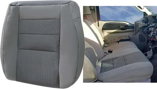 Miniatura 4 de SecosAutoparts Funda de Asiento de Reemplazo de Tela para el Lado del Conductor Delantero Inferior Gris Compatible con Ford F250 F350 F450 F550 2003