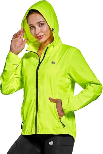 Miniatura 2 de FitsT4 - Chaquetas de ciclismo para mujer, ligeras, resistentes al viento, reflectantes, con capucha