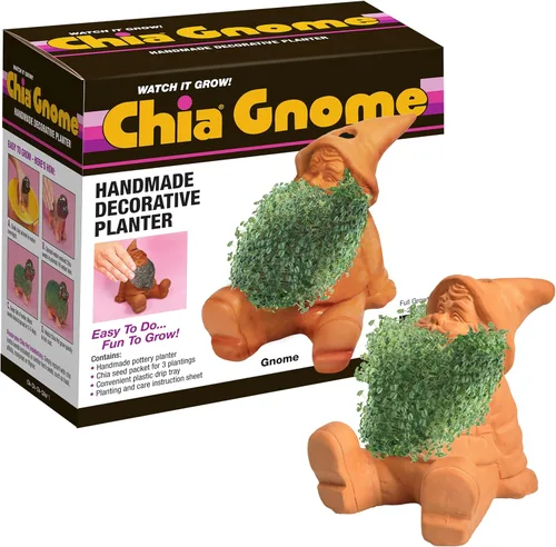 Miniatura 9 de Chia Pet Bear Cub con paquete de semillas, maceta decorativa de cerámica, fácil de hacer y divertido de cultivar, regalo novedoso, perfecto