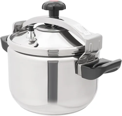 Miniatura 12 de Olla a presión de acero inoxidable de seguridad, 7.4 cuartos de galón con válvula de liberación y múltiples dispositivos de protección, olla a