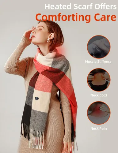 Miniatura 5 de Heated Scarf for Women Include Rechargeable Battery, Electric Heated Scarf for Cold Weather