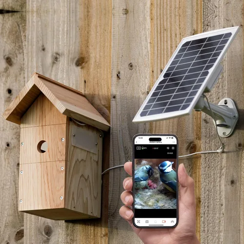 Miniatura 9 de Casa de pájaros inteligente con cámara – Caja de pájaros para exteriores WiFi HD de 1440p Caja nido para petirrojos, llaves, golondrinas