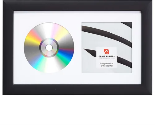 Miniatura 18 de Craig Frames paspartú para mostrar CD con marco negro de 1 pulgada