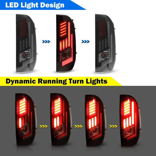 Miniatura 3 de WOLFSTORM Luces Traseras LED Compatibles con Toyota Tundra 2014-2021, Reemplazo de Conjunto de Luces Traseras para Toyota Tundra Pickup, Lente Lente