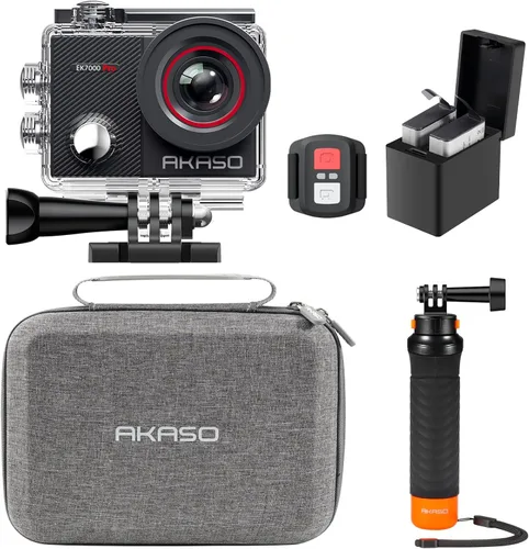Miniatura 13 de Cámara de acción AKASO EK7000 Pro 4K con pantalla táctil EIS, ángulo de visión ajustable de 40m, cámara resistente al agua, cámara con mando a