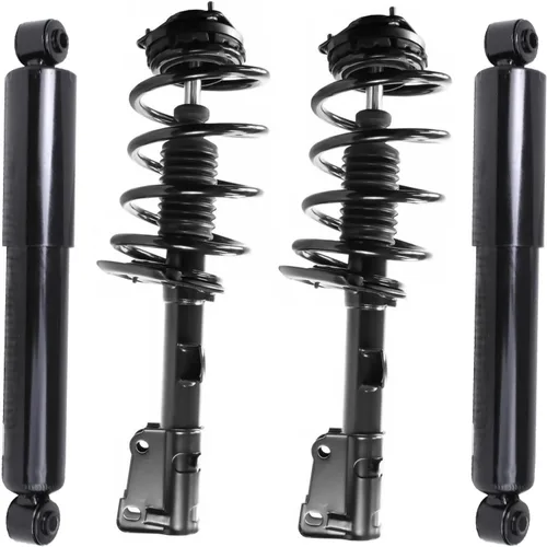 Miniatura 90 de Detroit Axle - Puntales y Amortiguadores para Chevy Traverse Buick Enclave GMC Acadia Saturn Outlook 2007-2012, 2 puntales delanteros con resorte