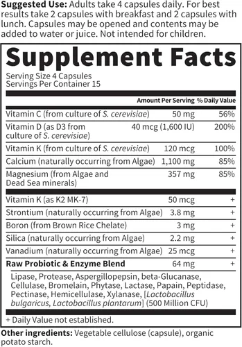 Miniatura 3 de Suplemento de calcio. Calcio, vitamina alimenticia para los huesos, de la marca Garden of Life, hhh-kyyy-tra-rat8284, 1, 1