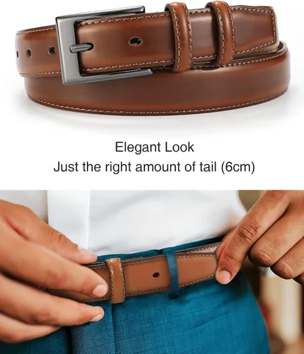 Miniatura 5 de CHAOREN Mens Dress Belt - Leather Belt for Men 1 18" Formal - Perfect Companion to Mens Dress Shoes
