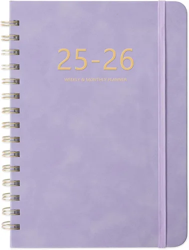 Miniatura 8 de Agenda 2026 – Agenda semanal y mensual 2026, enero 2026 a diciembre 2026, 6.4 x 8.5 pulgadas, agenda diaria con pestañas mensuales, cierre elástico