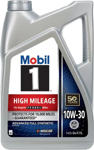 Miniatura 2 de Mobil 1 (120769) aceite de motor para alto kilometraje 5W-30, 5 cuartos de galón