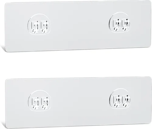 AKTECKE Organizador de ducha de repuesto, ganchos de pared adhesivos transparentes sin perforaciones para cesta organizadora de ducha de esquina,