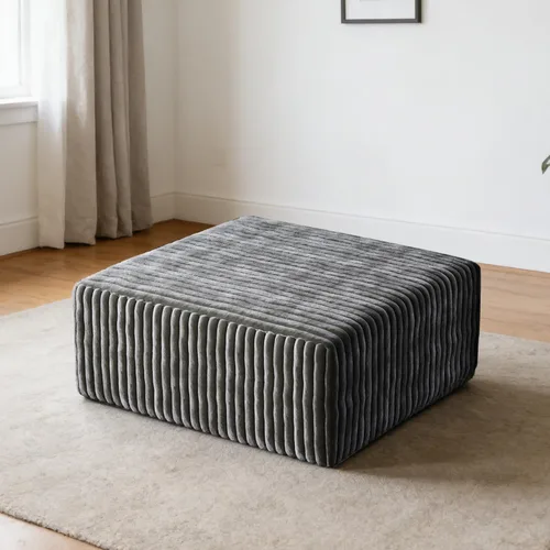 Miniatura 33 de Sofás modulares de pana otomana de 28.74 pulgadas para sala de estar, taburetes de sofá sin hueso, no requiere montaje, sofá profundo en una caja