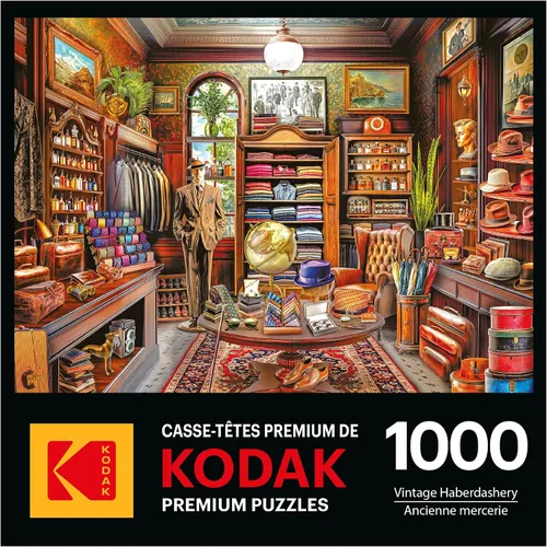 Miniatura 4 de Roseart - Kodak Premium - Mercería vintage - Rompecabezas de 1000 piezas para adultos