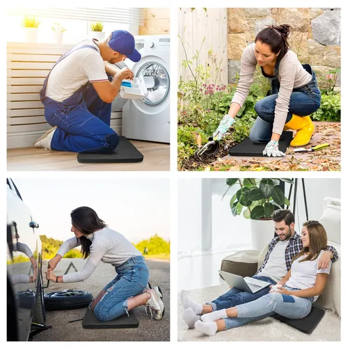 Miniatura 5 de HOOPLE Almohadilla para arrodillarse para jardinería, almohadilla de espuma ligera para rodillas para jardín, baño, yoga y ejercicio, almohadilla