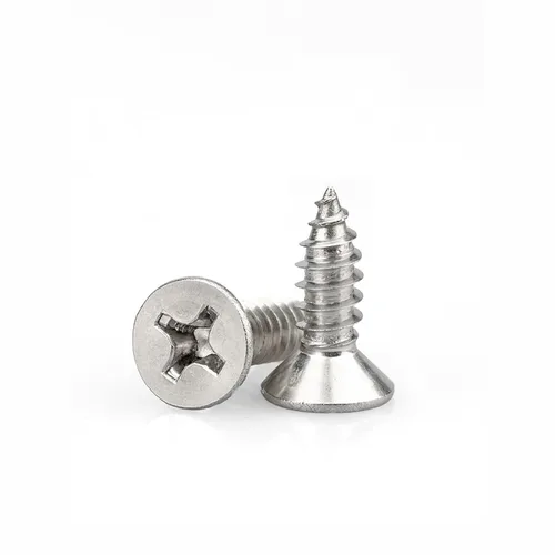 Miniatura 20 de Kit de tornillo y anclaje de madera #4 (420 piezas) – Tornillos autorroscantes Phillips de cabeza plana de acero inoxidable 304 para muebles
