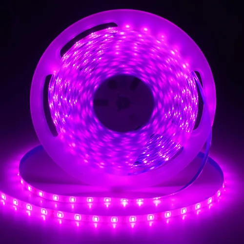 Miniatura 20 de Resistente al agua IP65, tira de luz LED flexible impermeable de 12 V, tiras de luz LED cortables de 16.4 pies, 300 unidades de cadena de Blanco