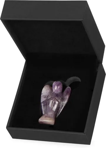 Miniatura 7 de Artistone Estatuas y figuras de ángel de cristal de amatista, bolsillo de gemas talladas, piedra curativa de ángel de la guarda, regalos