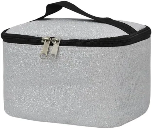 Miniatura 49 de NGIL Bolsa de cosméticos de viaje, bolsa organizadora de maquillaje para mujeres y niñas, Azul Rey Diamantina, Casual