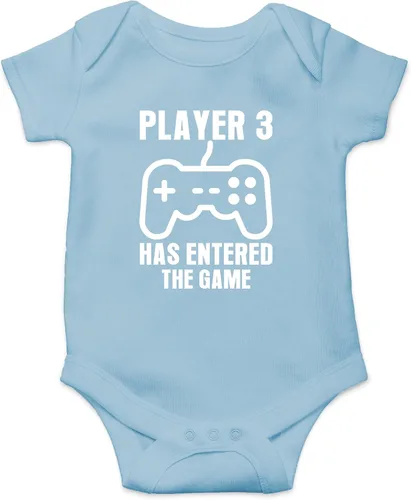 Miniatura 9 de Crazy Bros Tee's Player 3 Has Entered the Game - Body para bebé, divertido traje de niño para bebé, lindo unisex y cómodo humor