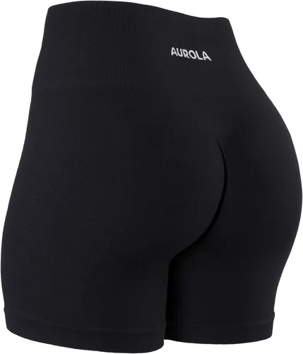 Miniatura 2 de AUROLA CAMO Collection Workout Shorts for Women Subtle Logo Seamless Scrunch Active Short