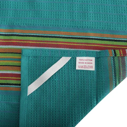 Miniatura 3 de DG Collections Toallas de cocina de salsa 100% algodón, paquete de 4, paños de cocina súper absorbentes, 16 x 28 pulgadas, sin pelusas, tejido