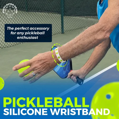 Miniatura 8 de Juego de calcomanías de pickleball – 9 divertidas calcomanías de vinilo + 10 pulseras de primer servidor – Accesorios de pickleball y regalos