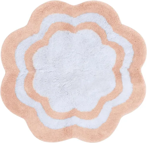 Miniatura 6 de Sherry Kline Alfombra de baño con diseño de pétalos, absorbente de agua, hecha a mano, lavable a máquina, tapete de baño para decoración, tapete