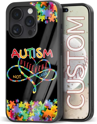 Miniatura 9 de Fundas para teléfono de conciencia autista, los mejores regalos con autismo, lindo rompecabezas de arco iris para iPhone 7 8 11 12 13 14 15 16 17