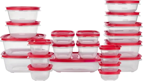 Miniatura 12 de Rubbermaid Contenedores de almacenamiento de alimentos de 42 piezas con tapas