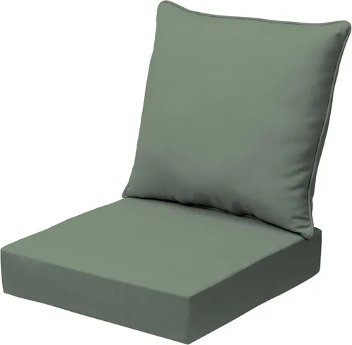 Miniatura 114 de Arden Outdoor Deep Seat Cushion Set, 24 x 24 pulgadas, Cojín para exteriores resistente al clima, a la lluvia y a la decoloración para silla, sofá